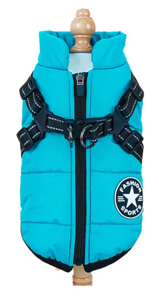 CozyPaw Jas™ – De Ultieme Winterjas met Harnas voor Je Hond