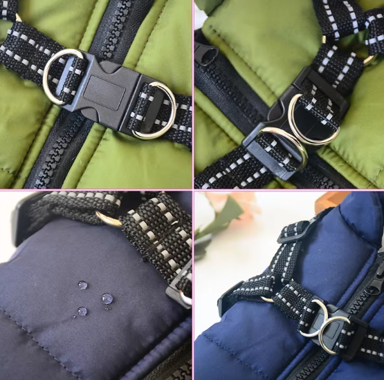 CozyPaw Jas™ – De Ultieme Winterjas met Harnas voor Je Hond