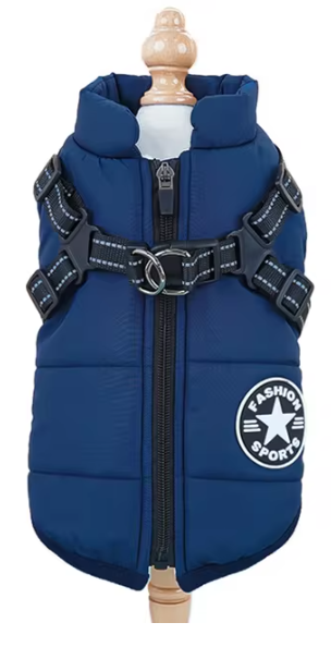 CozyPaw Jas™ – De Ultieme Winterjas met Harnas voor Je Hond
