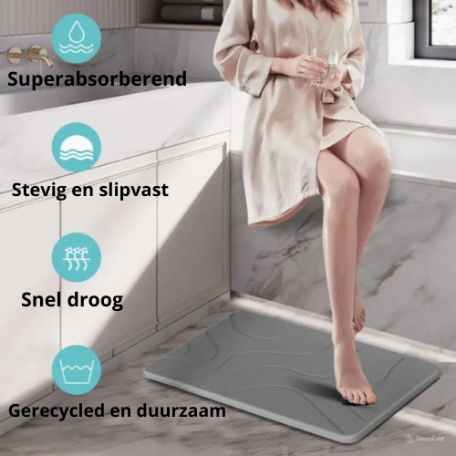 StoneDry Mat™ - Jouw #1 oplossing voor een droge, veilige en stijlvolle badkamer