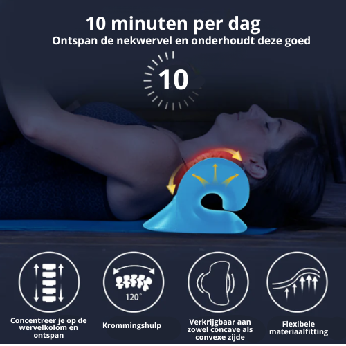 NeckZen™ Stretcher - Nekpijn Verlichten in Slechts 10 Minuten per Dag