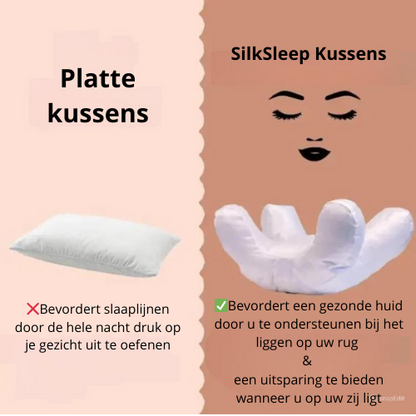 SilkSleep™ Pillow - Ontwaak Zonder Rimpels en Geniet van Ultiem Slaapcomfort